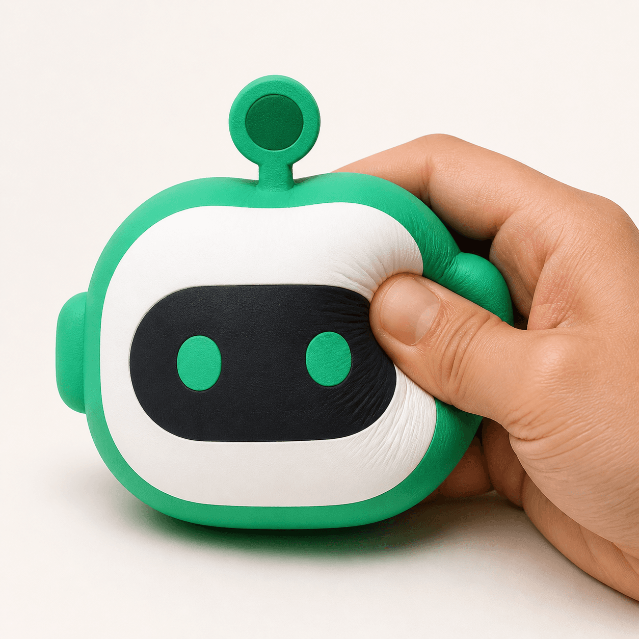 A hand squeezes a small Loopy mascot, representing the pressure of several service limits landing at once.